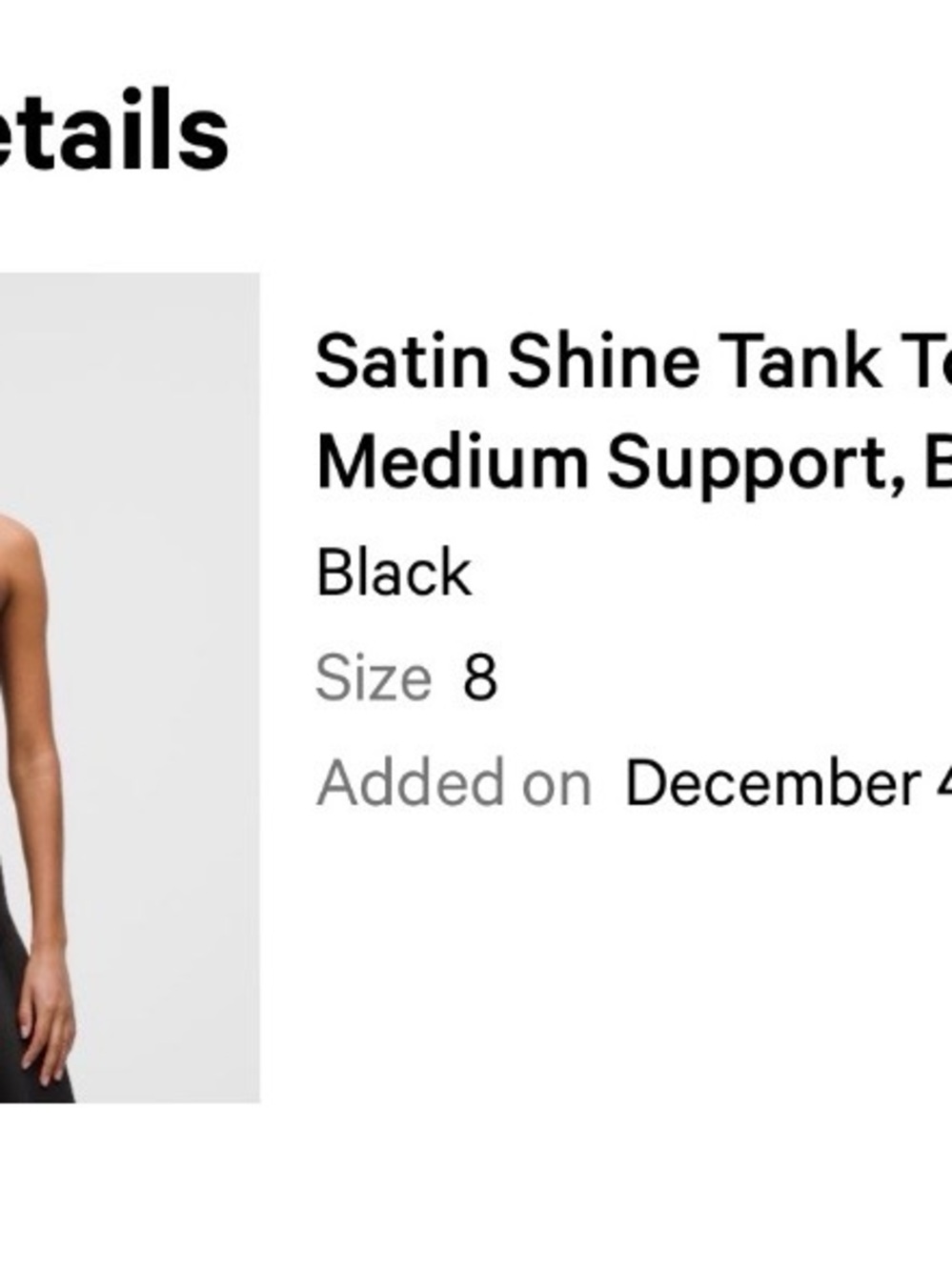 Lululemon Black High Neck Crop Top - Picture 5 of 5